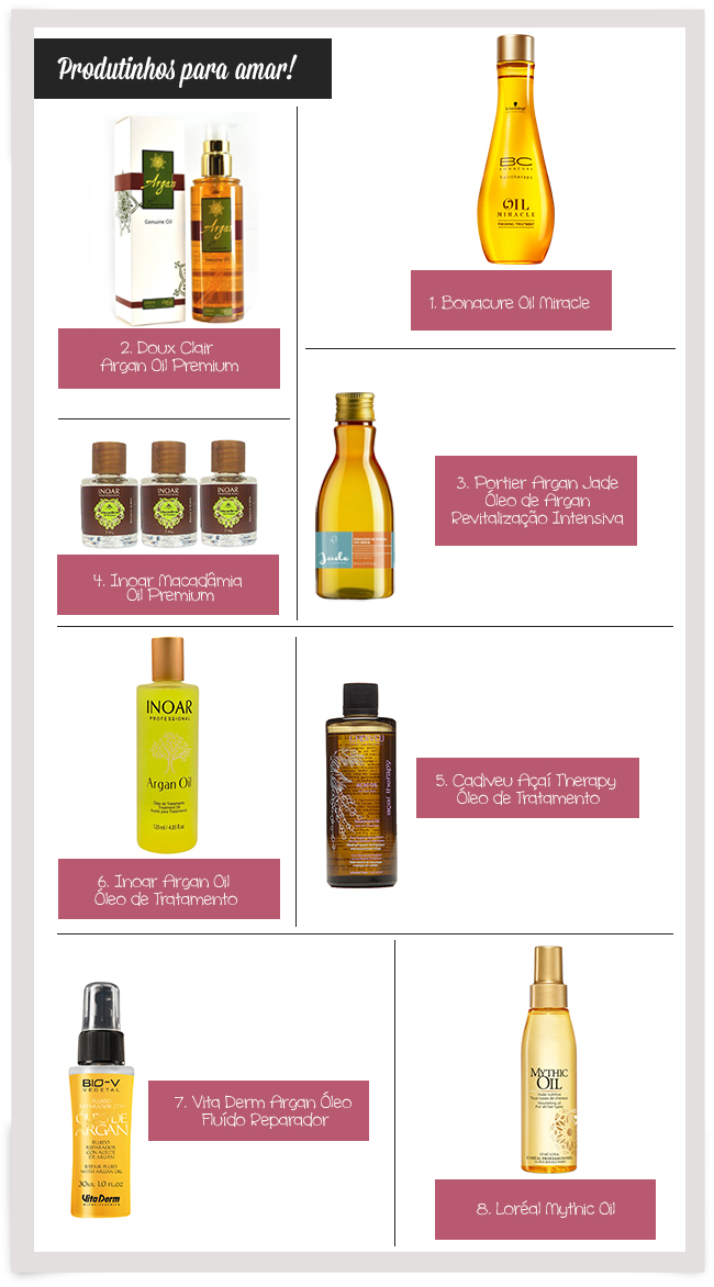 Óleos para cabelo sem frescura