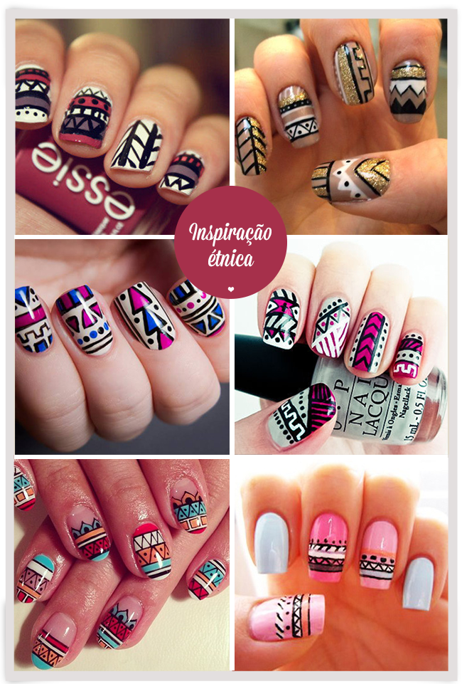 Inspire-se: unhas étnicas