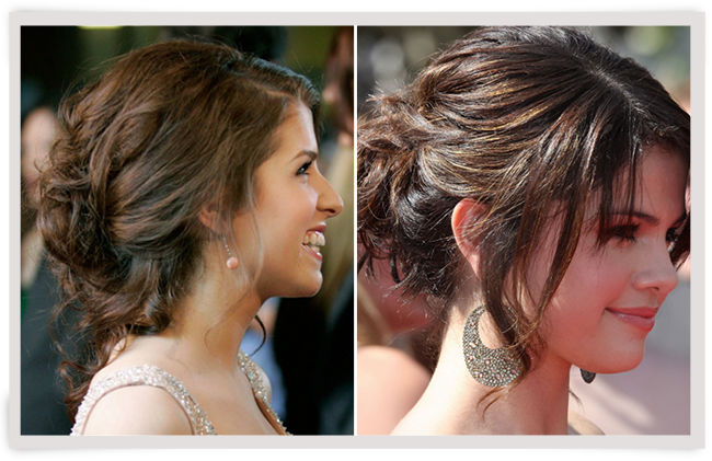 Copie já: coque com fios soltos