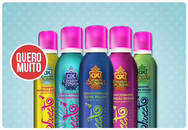 Eu quero: shampoo e condicionador em mousse Sweet
