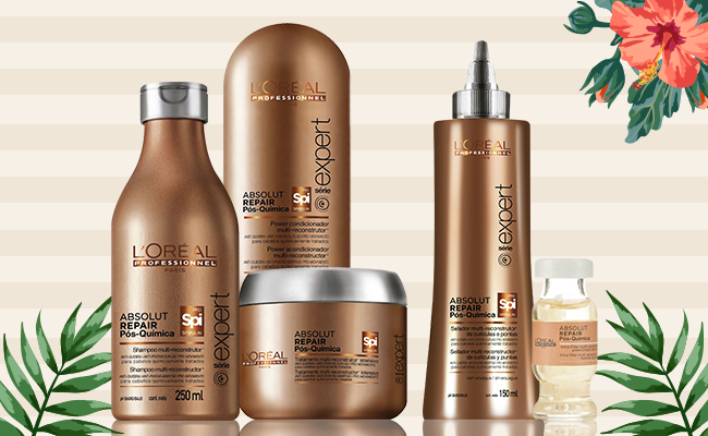 Xô cabelo detonado! Conheça a L’Oréal Absolut Repair Pós-Química e diga adeus às pontas duplas, quebra e ressecamento