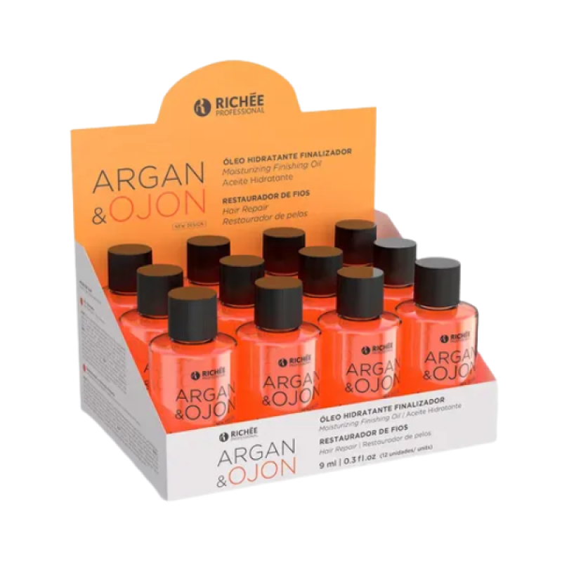 Richée Argan E Ojon Óleo Hidratante Finalizador Caixa 12x9ml