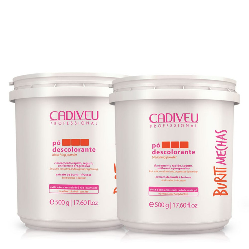 Cadiveu Buriti Mechas Kit Descoloração Salão Profissional (2x500g)