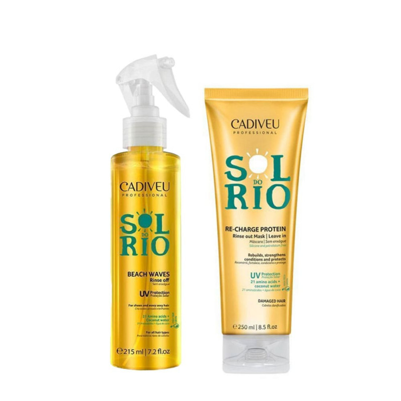 Cadiveu Sol do Rio Kit Beach Waves e Re-Charge 250ml