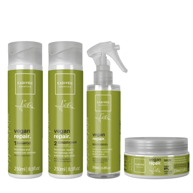 Cadiveu Vegan Repair by Anitta Kit Waves (4 produtos)