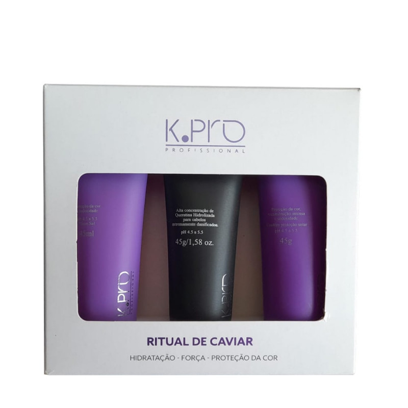 K.Pro Kit Caviar Shampoo + Condicionador + Deep Reconstrutor