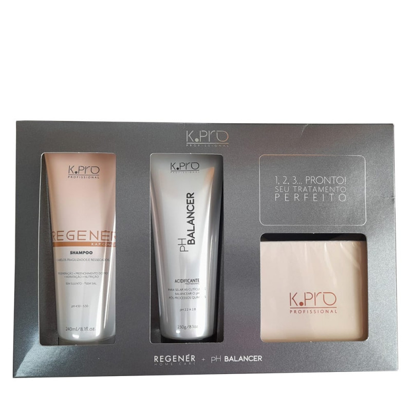 K.Pro Kit Regenér Shampoo + Máscara + pH Balancer