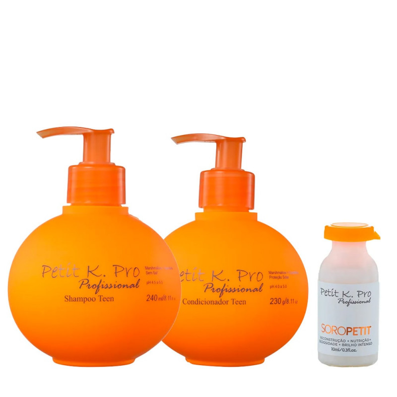 K.Pro Petit Kit Shampoo + Condicionador + Soro Ampola