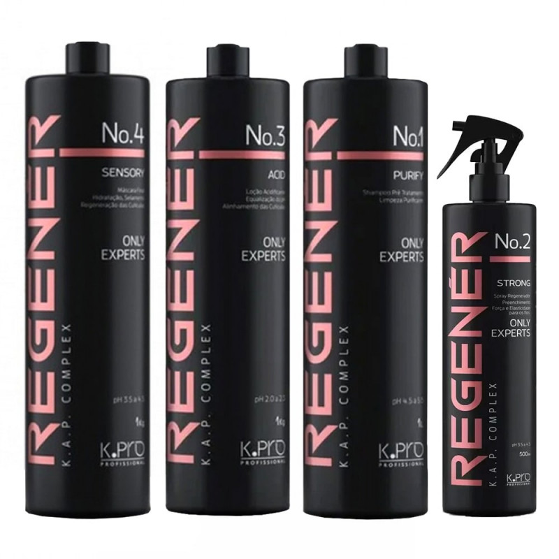 K.Pro Regenér Kit Tratamento Profissional Completo (4 produtos)