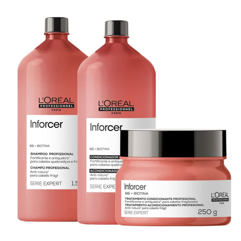 L'Oréal Inforcer Kit Tratamento Profissional (3 produtos)