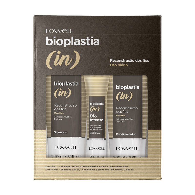 Lowell Bioplastia In Kit Shampoo Condicionador e Máscara