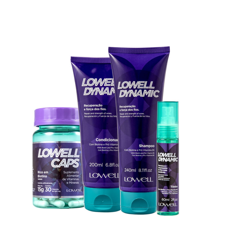 Lowell Dynamic Kit Tratamento Completo (4 produtos)