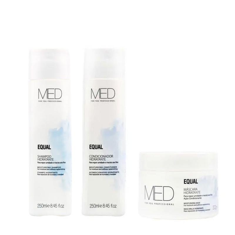 Med For You Equal Kit Shampoo Condicionador e Máscara
