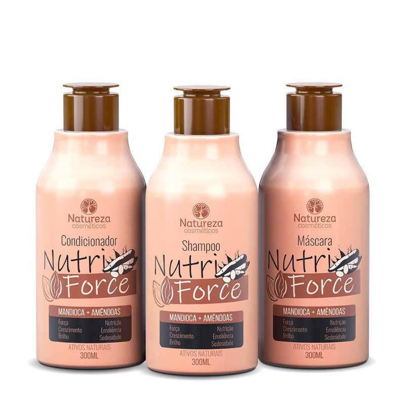 Natureza Cosméticos Nutriforce Kit Shampoo Condicionador e Máscara