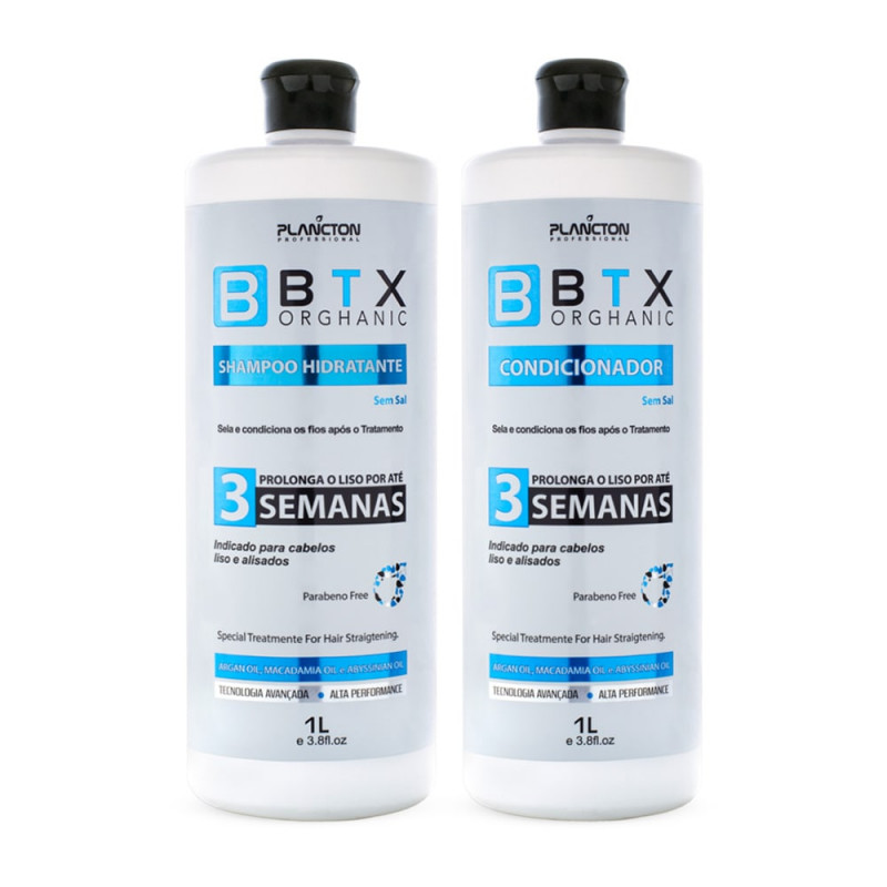 Plancton BTX Orghanic Kit Shampoo e Condicionador (2x1L) 