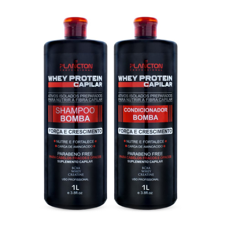 Plancton Whey Protein Kit Shampoo e Condicionador (2x1L)