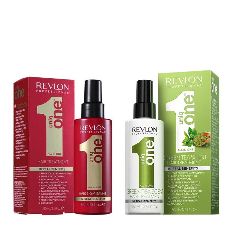 Revlon Professional Uniq One All In One Leave-in 150ml + Green Tea Scent Leave-in 150ml