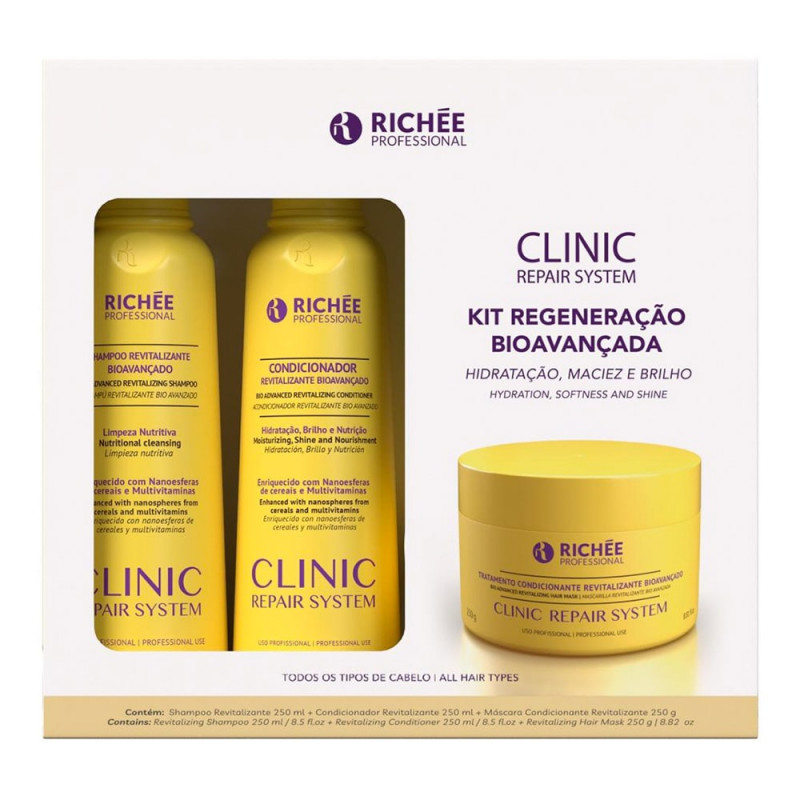 Richée Clinic Repair System Giftbox Shampoo + Condicionador + Máscara