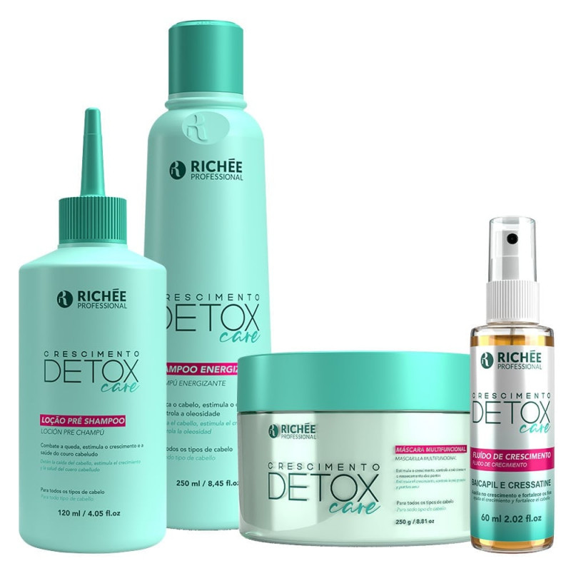 Richée Detox Care Kit Tratamento Completo (4 produtos)