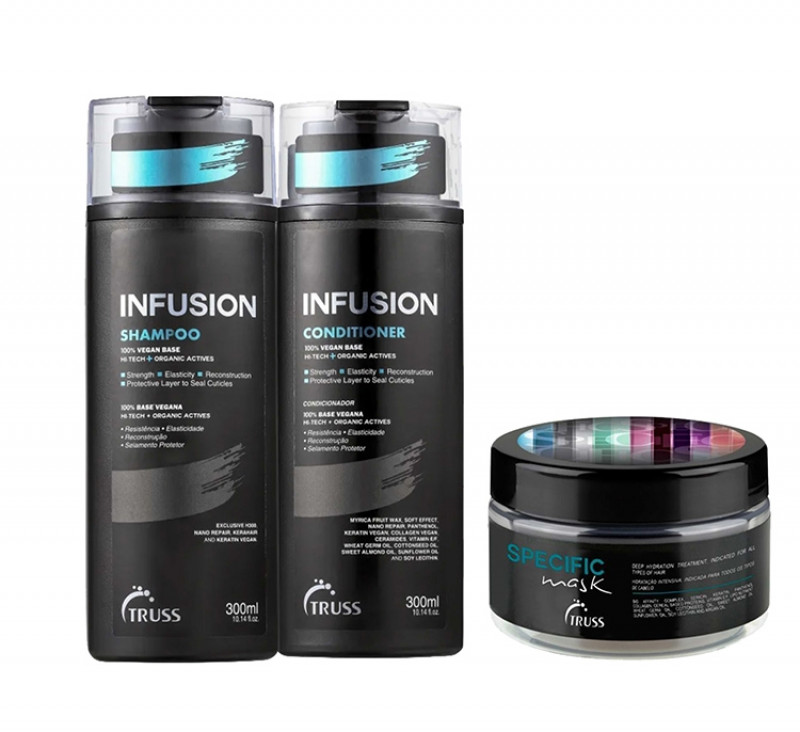Truss Kit Infusion Shampoo e Condicionador 300ml + Máscara Specific 180g