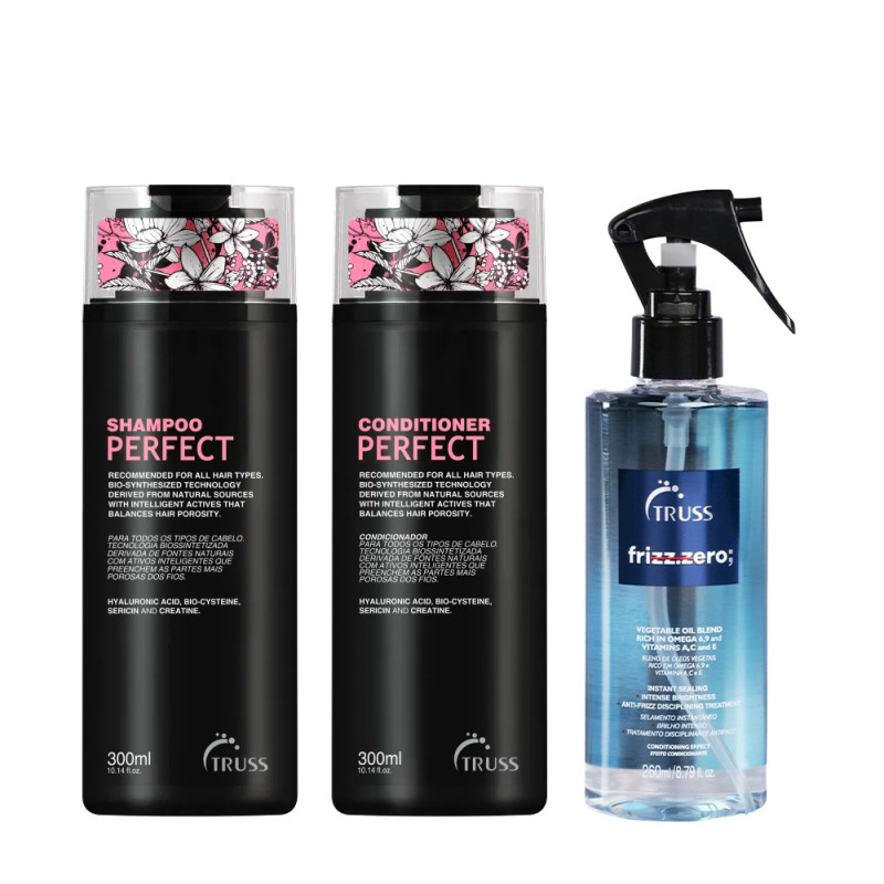 Truss Kit Perfect Shampoo e Condicionador 300ml + Frizz Zero 260ml 