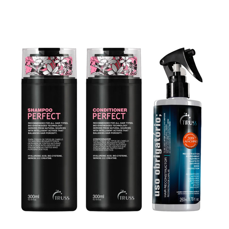 Truss Kit Perfect Shampoo e Condicionador 300ml + Uso Obrigatório 260ml 