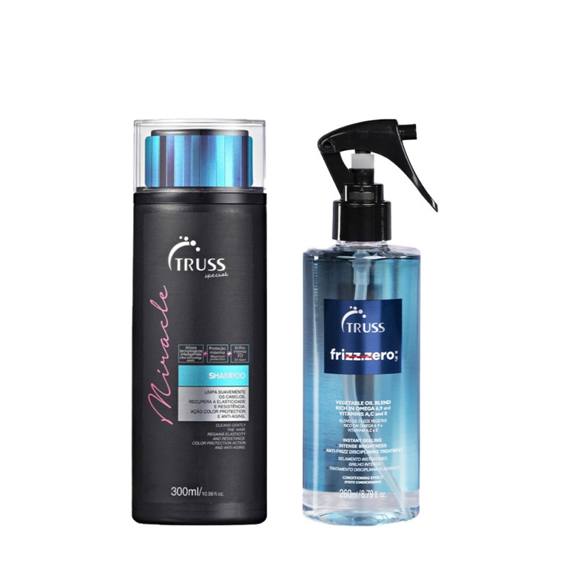 Truss Kit Miracle Shampoo 300ml + Frizz Zero 260ml