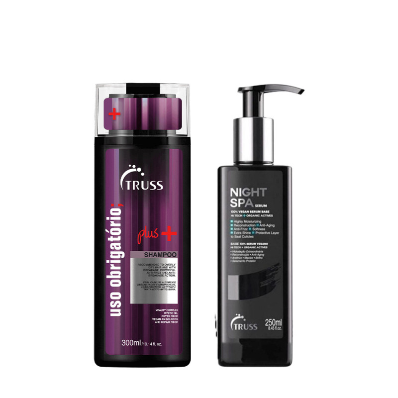 Truss Kit Obrigatório Plus Shampoo 300ml + Night Spa 250ml 