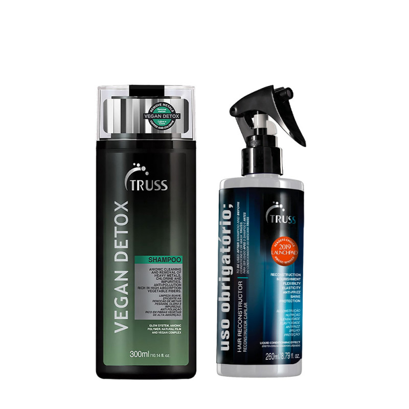 Truss Kit Vegan Detox Shampoo 300ml + Uso Obrigatório 260ml