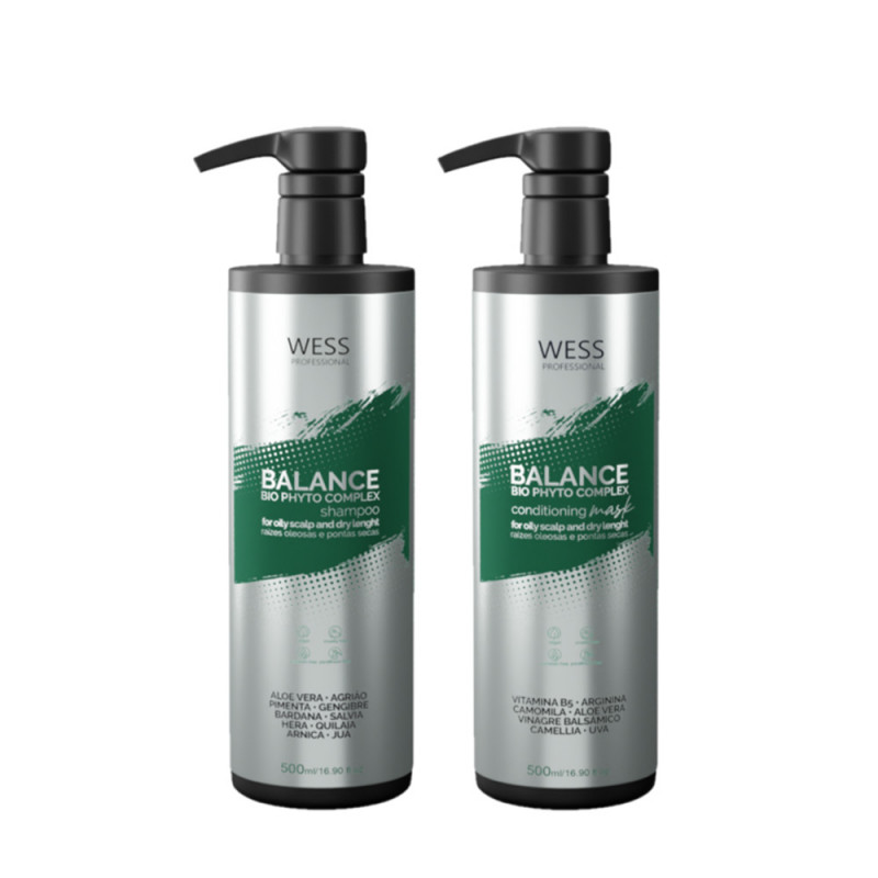 Wess Balance Kit Shampoo e Máscara Condicionadora Profissional