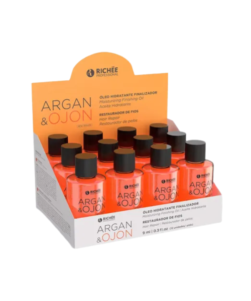 Richée Argan E Ojon Óleo Hidratante Finalizador Caixa 12x9ml