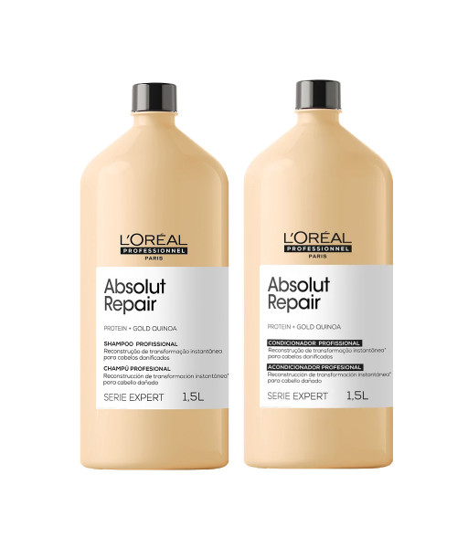 L'Oréal Absolut Repair Gold Quinoa Kit Duo Profissional (2x1500ml)