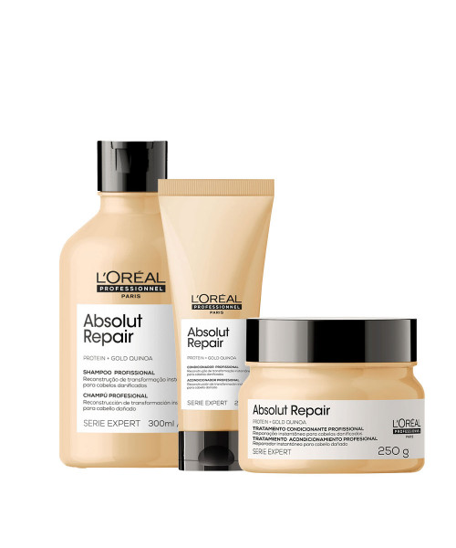 L'Oréal Absolut Repair Gold Quinoa Kit Tratamento (3 produtos)