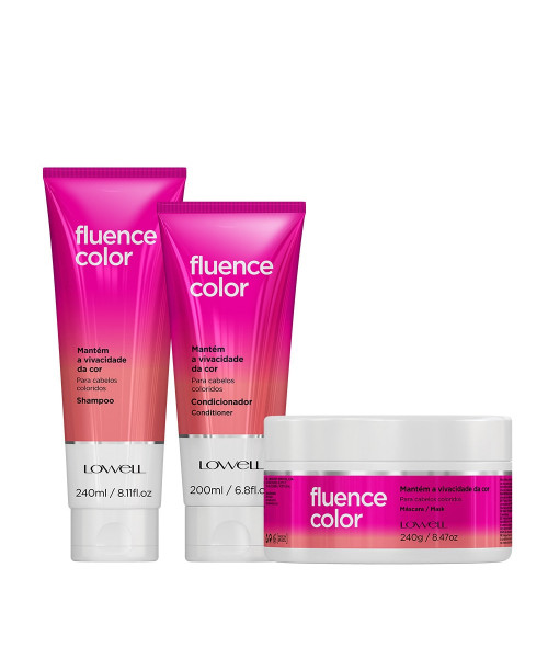 Lowell Fluence Color Kit Tratamento (3 produtos)