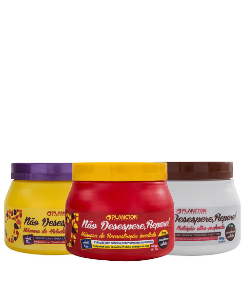 Plancton Cronograma Capilar Kit Completo (3x400g)