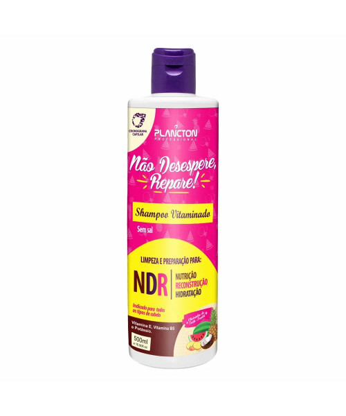 Plancton Não Desespere, Repare! Shampoo 500ml