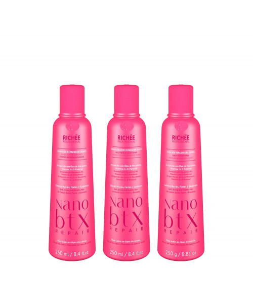 Richée Nanobtx Repair Kit Tratamento Completo (3x250ml)