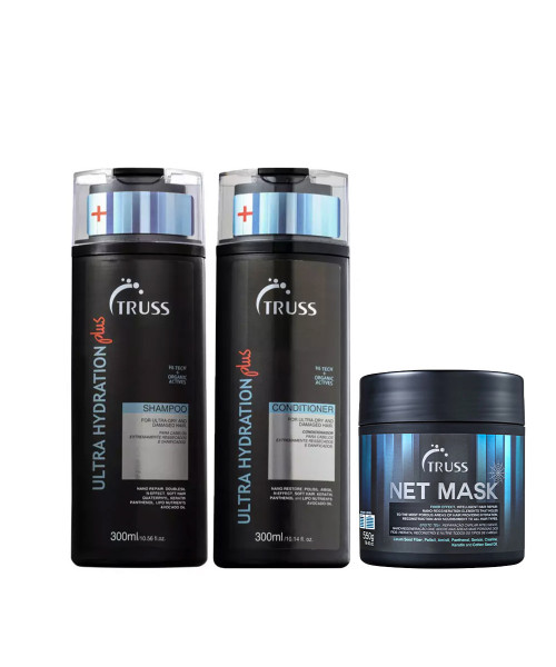 Truss Kit Ultra Hydration Plus Shampoo e Condicionador 300ml + Net Mask 550g