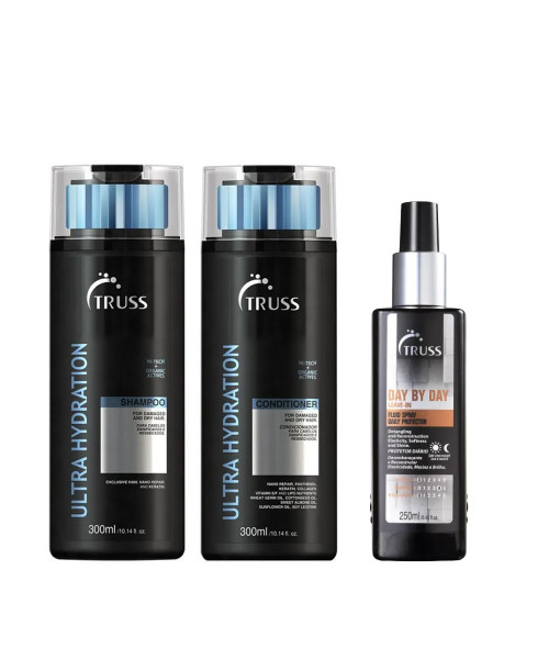 Truss Kit Ultra Hydration Shampoo e Condicionador 300ml + Day By Day 250ml