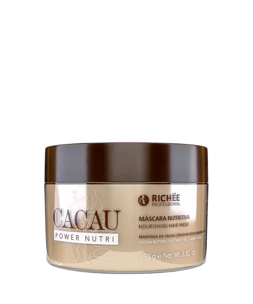 Richée Cacau Power Nutri Máscara Capilar Cabelo Brilho 250g